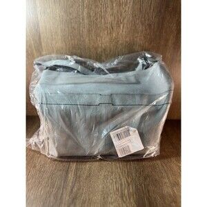 H by Halston Pebble & Saffiano Leather Hobo Bag Gray Handbag